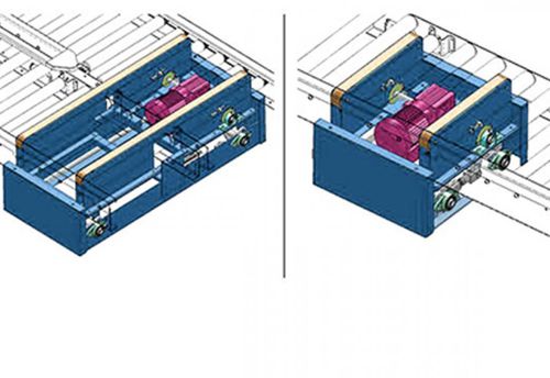 Trasportatore a rulli - Qingdao Ausense Packing Equipment Co., Ltd. - pneumatico / orizzontale / di trasferimento