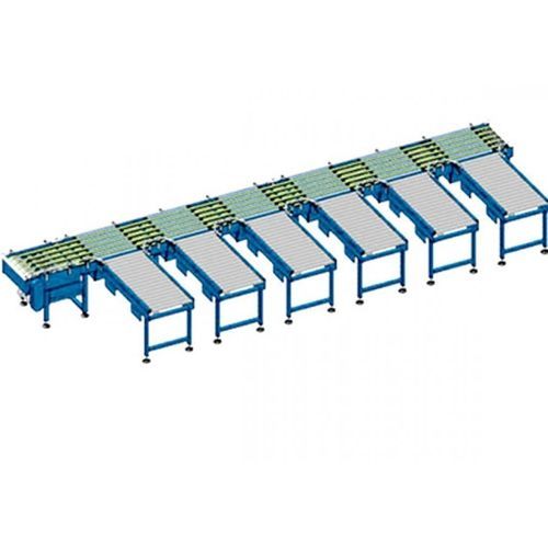 Trasportatore a nastro - Qingdao Ausense Packing Equipment Co., Ltd. - orizzontale / per cernita / con motore elettrico