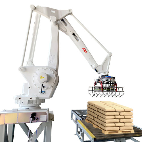 Pallettizzatore robotizzato - Qingdao Ausense Packing Equipment Co., Ltd. - con impilatrice / per sacchi / automatico