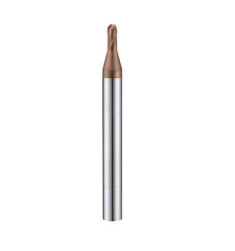 Fresa di testa semisferica - B251TX series - 7Leaders Corp. - a codolo / integrale / per acciaio temperato