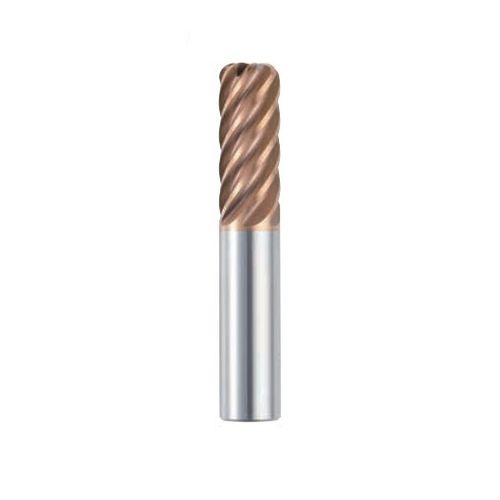 Fresa a codolo - F654TX - 7Leaders Corp. - integrale / rivestita / per acciaio temperato