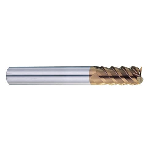 Fresa ad alta prestazione - E168TX series - 7Leaders Corp. - integrale / rivestita / per acciaio temperato