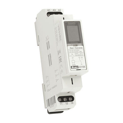 Relè elettromeccanico 24 VDC - VS series - ELKO - su guida DIN / di potenza / ausiliare