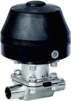 Valvola a membrana - KMA 495 - SED Flow Control GmbH - a comando pneumatico / di controllo / in acciaio inossidabile