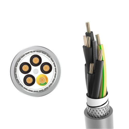 Cavo elettrico di alimentazione - LONGFLEX® MC 712 CP  - Zhaolong Interconnect - DIN / antifiamma / cordato a trefoli