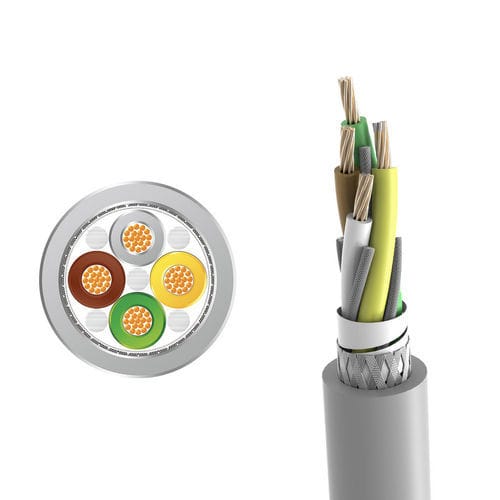 Cavo elettrico di alimentazione - LONGFLEX® CHAIN 421 CY - Zhaolong Interconnect - DIN / blindato / cordato a trefoli