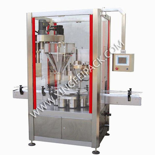 Riempitrice a doppia vite - XFF-GII - Shanghai Xingfei Packaging Machinery Co., Ltd. - automatica / per lattine / per polveri