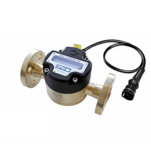 Misuratore di portata a pistoni rotanti - DFM Marine - TECHNOTON - per olio / per carburante / con flangia