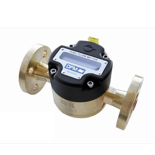 Misuratore di portata a pistoni rotanti - DFM Marine - TECHNOTON - per olio / per carburante / filettato