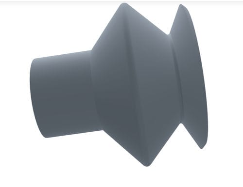 Ventosa a soffietto - 210.015.015.01 - Morali GmbH - in silicone / in NBR