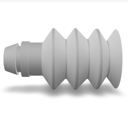 Ventosa a soffietto - 230.025.031.02 - Morali GmbH - in silicone