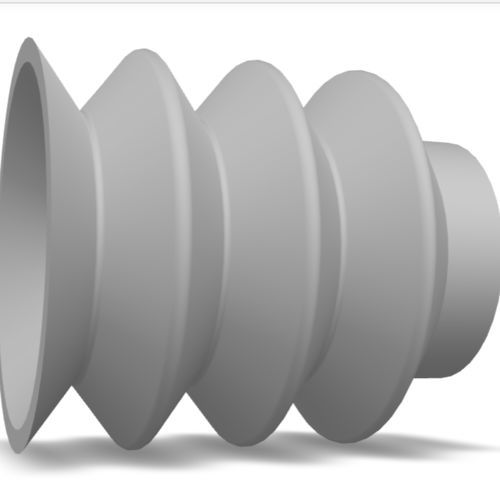 Ventosa a soffietto - 230.038.029.02 - Morali GmbH - in silicone