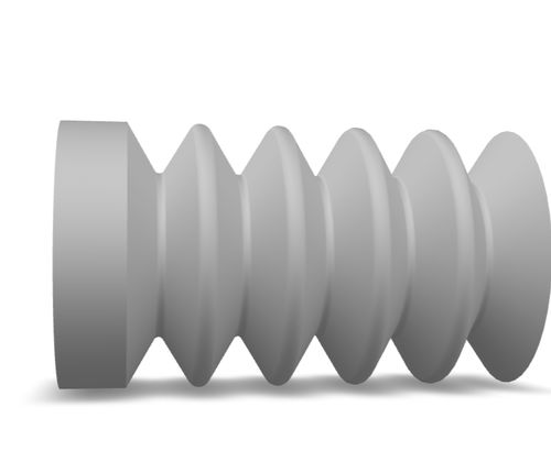 Ventosa a soffietto - 240.025.016.02 - Morali GmbH - in silicone
