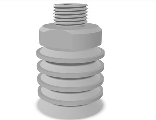 Ventosa a soffietto - 241.020.001.01 - Morali GmbH - in silicone / in NBR