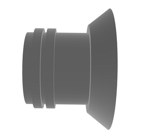 Ventosa a soffietto - 10.015.031.02 - Morali GmbH - in silicone