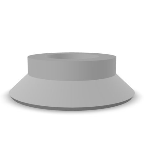 Ventosa arrotondata - 10.015.227.01 - Morali GmbH - in silicone / in NBR