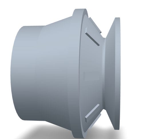 Ventosa a soffietto - 210.030.198.02 - Morali GmbH - in silicone