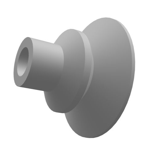 Ventosa a soffietto - 210.036.107.02 - Morali GmbH - in silicone
