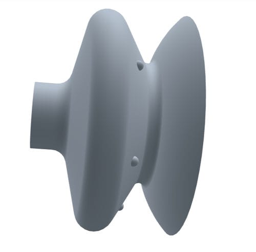 Ventosa a soffietto - 210.060.023.01 - Morali GmbH - in silicone / in NBR
