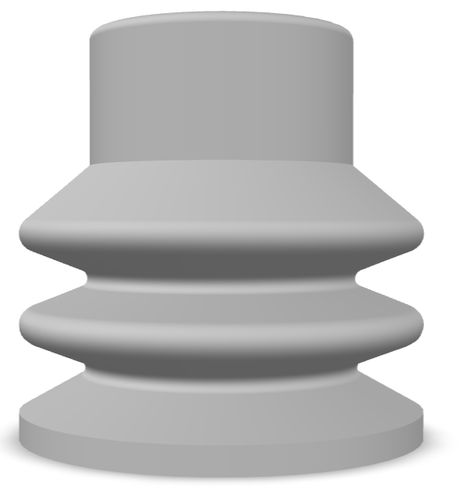 Ventosa a soffietto - 220.018.055.02 - Morali GmbH - in silicone