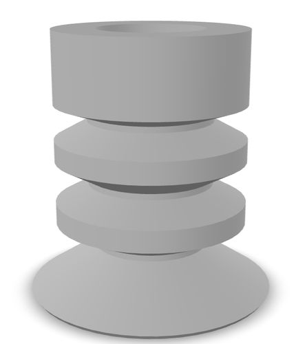 Ventosa a soffietto - 220.020.128.02 - Morali GmbH - in silicone