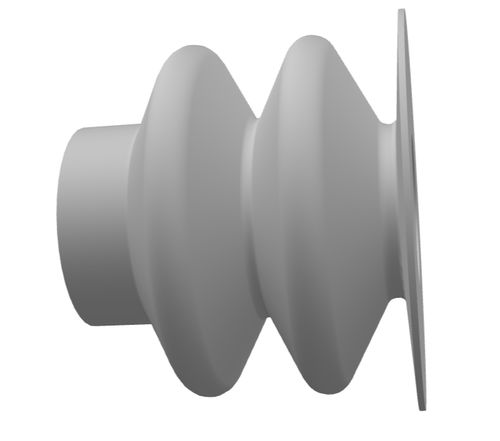 Ventosa a soffietto - 220.034.112.02 - Morali GmbH - in silicone