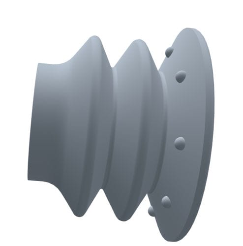 Ventosa a soffietto - 220.037.116.02 - Morali GmbH - in silicone