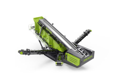 Vaglio mobile - MS-4515C - Guangxi Mesda Engineering Machinery Co., Ltd - a vibrazione / per prodotti sfusi / inclinato
