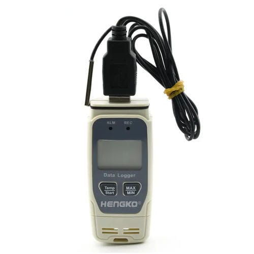 Registratore di dati di temperatura - HK-J9A104 - HENGKO Technology Co., Ltd. - USB / NTC / con display LCD