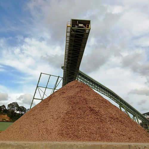 Trasportatore a nastro - AE-CV-WOOD CHIP HANDLING - A.E. ENGINEERS - orizzontale / inclinato / curvo
