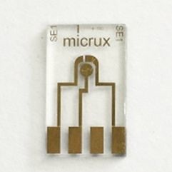 Elettrodo elettrochimico a film sottile - ED-mSE-10-Au - Micrux Fluidic - con filo d'oro / in titanio / per elettroanalisi