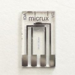 Elettrodo elettrochimico di riferimento - ED-IDA5-Pt - Micrux Fluidic - a film sottile / in titanio / per elettroanalisi