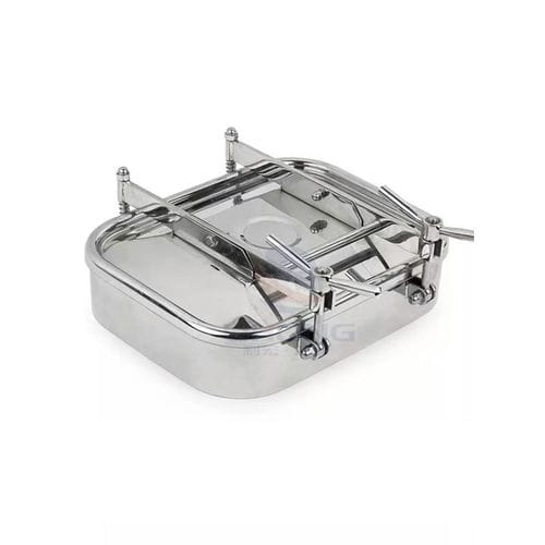 Chiusino in acciaio inossidabile - Manway - Wenzhou Lihong Machinery TECHNOLOGY Co., LTD - sanitario / rettangolare