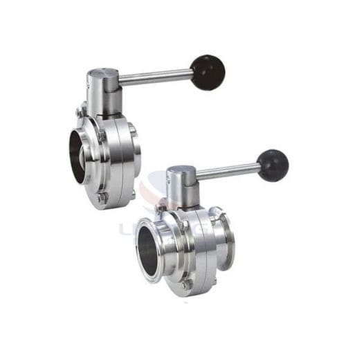 Valvola a farfalla - Wenzhou Lihong Machinery TECHNOLOGY Co., LTD - manuale / per latticini / per bevande