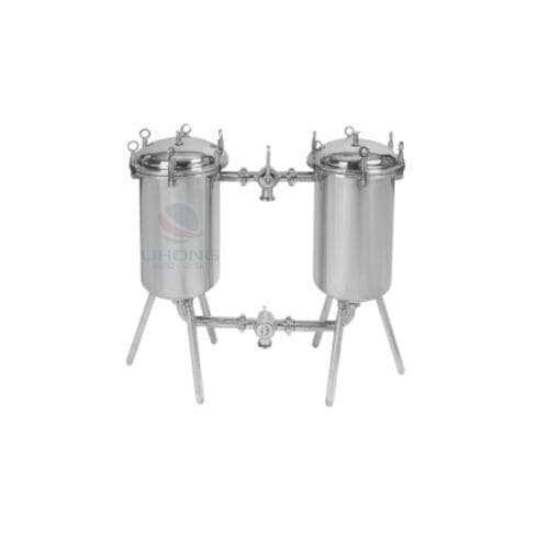 Filtro per liquidi - Wenzhou Lihong Machinery TECHNOLOGY Co., LTD - per latte / a cestello doppio / raccoglitore