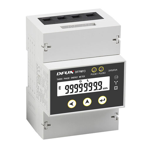 Contatore di energia elettrica trifase - DFPM93  - DFUN (ZHUHAI) CO.,LTD. - su guida DIN / 50 Hz / RS-485