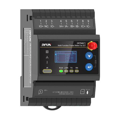 Apparecchio di misura della potenza contatore di energia - DFPM971  - DFUN (ZHUHAI) CO.,LTD. - su guida DIN / wireless