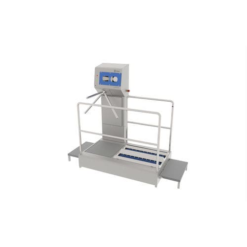 Corridoio igienizzante con lavasuole - INTEGRA PASS-320 - INOXSIS - con disinfezione