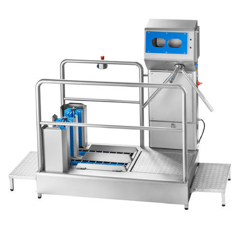 Corridoio igienizzante con lavasuole - INTEGRA PASS-350 - INOXSIS - con disinfezione