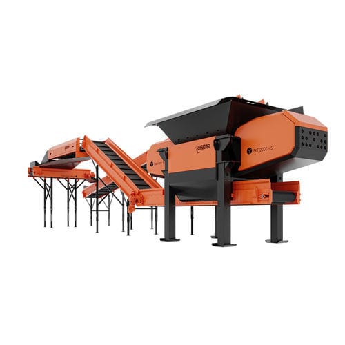 Trituratore primario - FKT-2000s - FabrikTec Brasil - monoalbero / per rifiuti / compatto