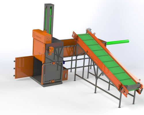 Pressa imballatrice per rifiuti - FKT-100 - FabrikTec Brasil - verticale / a carico dall'alto / automatica