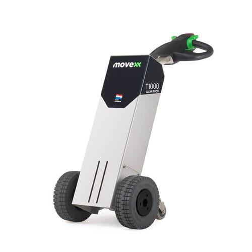 Trainatore elettrico - TT1000-T-Cleanroom - Movexx International BV - a 2 ruote / a guida a bordo / in acciaio inossidabile