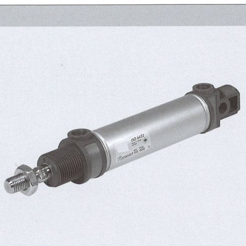 Cilindro rotondo - 8.DM.16010 - RIEGLER & Co.KG - pneumatico / con gambo filettato / con asta