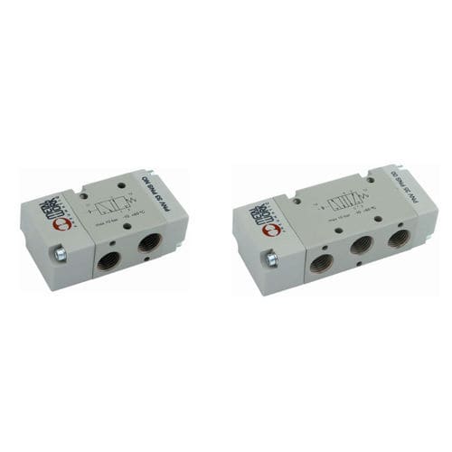 Distributore pneumatico a comando assistito - 516.101 - RIEGLER & Co.KG - a cassetto / ad azionamento pneumatico / a 3/2 vie