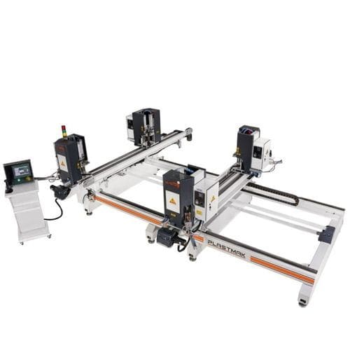 Macchina saldatrice a quattro angoli - SÇ 100 Gold Plus 4 - PLASTMAK MACHINE - a piastra riscaldante / automatica / per PVC