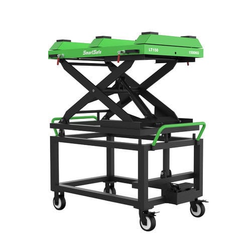 Ponte sollevatore a pantografo - LT150 - SHENZHEN SMARTSAFE TECH CO.,LTD. - 1,5 tonnellate / pneumatico / per automobile