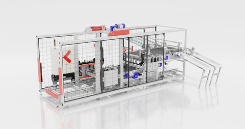 Pressa imballatrice per sacchi - ENBOX-2000 - Keeltek  - per l'industria chimica / per l'industria alimentare e delle bevande / per l'industria farmaceutica