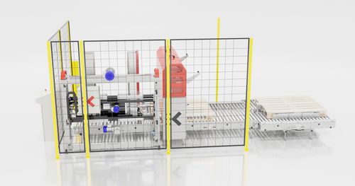 Disimpilatore di pallets - DISPALLET + COVERFILM - Keeltek  - per l'industria agroalimentare / per l'industria farmaceutica / per l'industria chimica