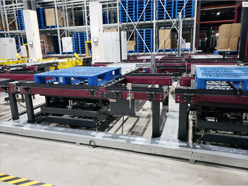 Trasportatore a rulli - Jiangsu EBIL Intelligent Storage Technology Co.,Ltd. - orizzontale / di trasferimento / modulare