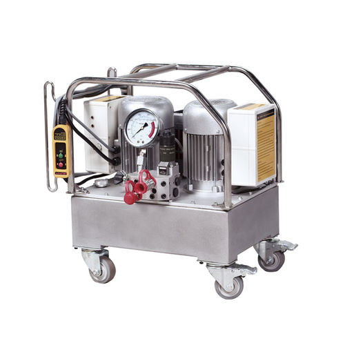 Centralina idraulica doppio motore - DP304 series - Pingyuan Jingke Hydraulic Co., Ltd - con motore elettrico / per chiave dinamometrica / su ruote